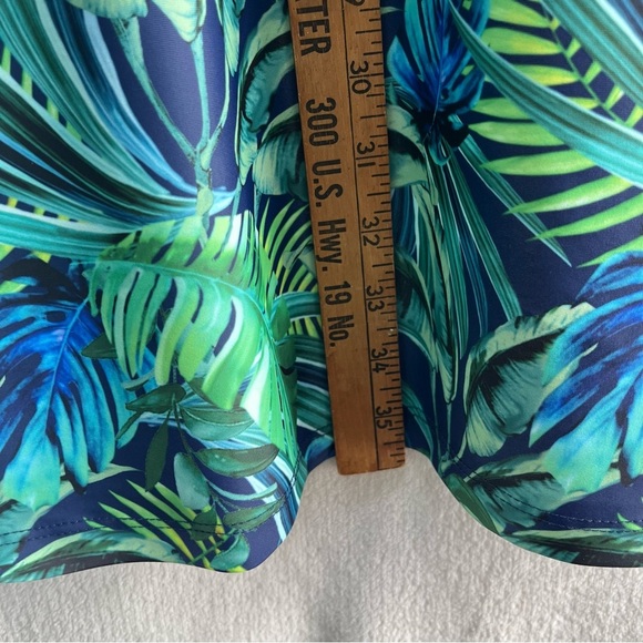 Tipsy Mermaid Paradise Palm Tropical Long Sleeve Dress Med Spandex UPF 50 Beach - Picture 10 of 11